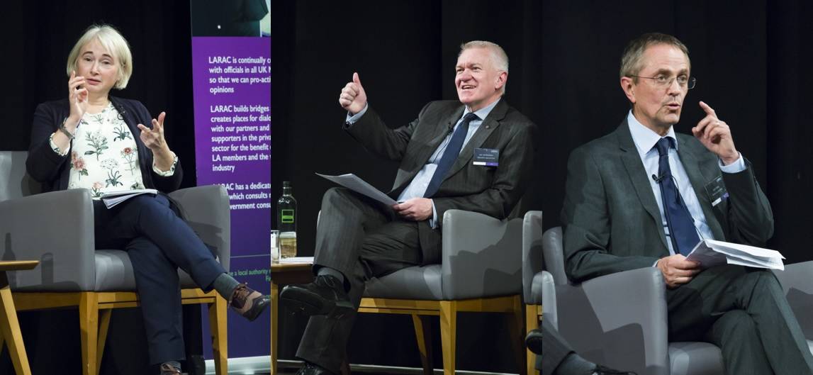 (l-r) Hillary Tanner, LGA, Ray Georgeson, Resource Association, and Andy Rees, Welsh Government