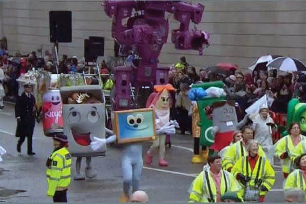 ERP's mascots have helped promote WEEE recycling, pictured here at London's Lord Mayor's Show