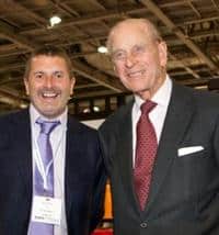 During his tenure of chair at the ESA Malcolm Ward met HRH Duke of Edinburgh at the 2009 Futuresource conference