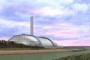 Artist's impression of the Newhaven incinerator, which is at the heart of the East Sussex contract