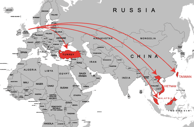 plastics exports