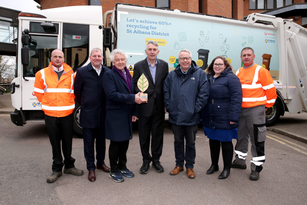 Veolia hails St Albans residents for topping recycling table