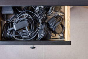 Drawer of cables