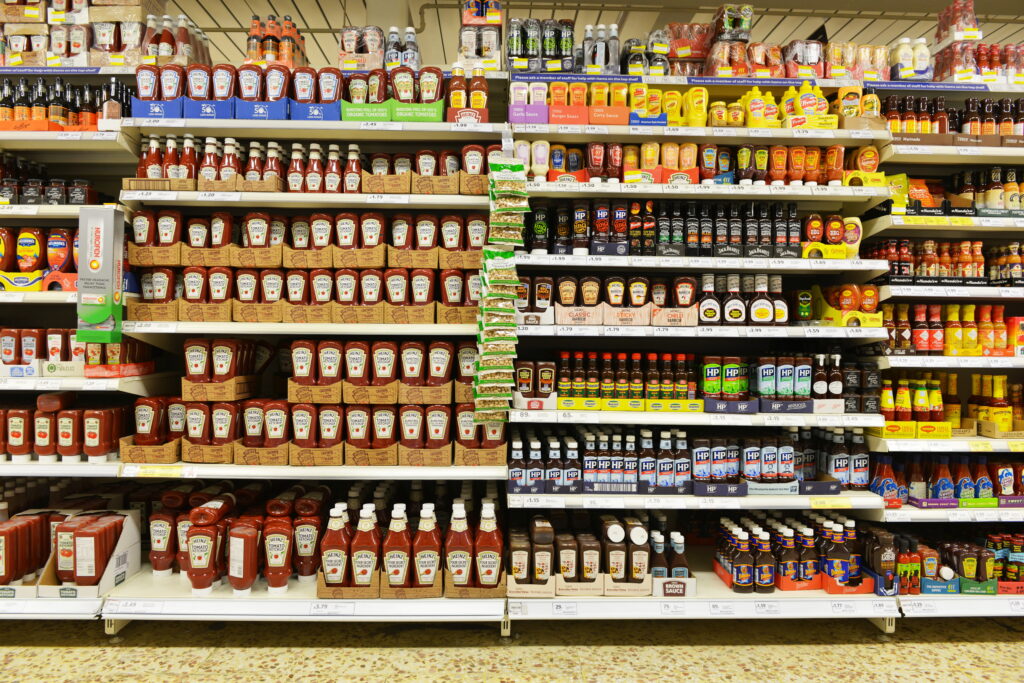 Supermarket shelf Extended Producer Responsibility for Packaging pEPR