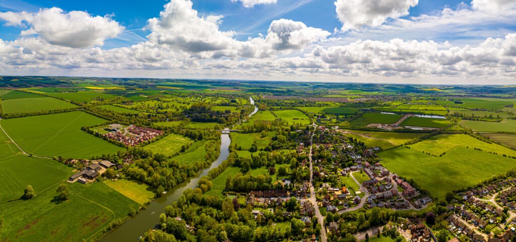 Didcot aerial view South Oxfordshire